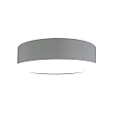 Ceiling luminaire MARA,  70cm, 6x E27, white fabric cover below / Chintz, light grey