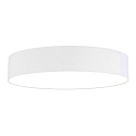 Ceiling luminaire MARA,  90cm, 6x E27, white fabric cover below / Chintz
