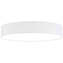 Ceiling luminaire MARA,  98cm, 6x E27, white fabric cover below / Chintz