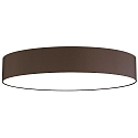 Ceiling luminaire MARA,  98cm, 6x E27, white fabric cover below / Chintz, mocha