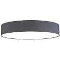 Ceiling luminaire MARA,  98cm, 6x E27, white fabric cover below / Chintz, slate