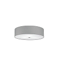 Luminaire de plafond ALEA 60 E27 IP20, gris clair, nickel mat, blanche gradable