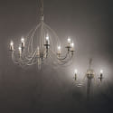 Chandelier CORTE SP8 , 8 flames, E14, antique white
