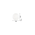 Ideal Lux Ceiling luminaire SIMPLY PL4 Wall luminaire, 4 flames, E27, white