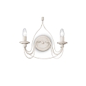 Wall luminaire CORTE AP2, 2 flames, E14, antique white