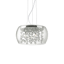 Pendant luminaire AUDI-80 SP5, 5 flames, G9, 40W, chromee