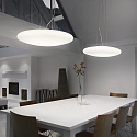 Ideal Lux Pendant luminaire SMARTIES BIANCO SP5 D60, 5 flames, E27,  60cm, white