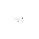 Ideal Lux Applique et plafonnier SMARTIES BIANCO PL2 D40  2 flammes E27 IP20, chrome 