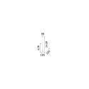 Ideal Lux Pendelleuchte FLUT SP1 SMALL, E14, Schwarz
