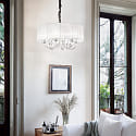 Ideal Lux Luminaire à suspension SWAN SP6 6 flammes E14 IP20, blanche 