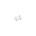 Ideal Lux Lampada da parete OVALINO AP2 2-Lampadine E27 IP20, Bianco 