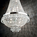 Chandelier CAESAR SP9, 9 flames, G9, 40W, chrome