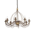 Chandelier CORTE SP8 , 8 flames, E14, rust
