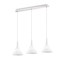 Pendant luminaire COCKTAIL SB3 SMALL, 3 flames, E14, white