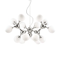 Pendelleuchte NODI BIANCO SP15, 15-flammig, E14, Chrom