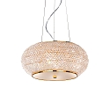 Luci a sospesione PASHA SP6 6-Lampadine E14 IP20, Oro