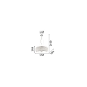 Luminaire  suspension PASHA SP10 10 flammes E14 IP20