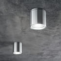 Ideal Lux Plafoniera per esterni GUN PL1 cilindrico, versione a montaggio superficiale GU10 IP44, alluminio dimmerabile