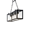 Luminaire  suspension IGOR SP4 4 flammes E27 IP20, noir  