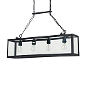 Ideal Lux Pendelleuchte IGOR SP4, 4-flammig, E27, schwarz