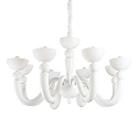 Luci a sospesione BON BON 8-Lampadine E14 IP20, Bianco