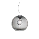 Pendant luminaire NEMO FUME\' SP1 D30, E27, Ø 30cm, smoked glass