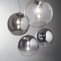 Ideal Lux Pendant luminaire NEMO FUME\' SP1 D30, E27, Ø 30cm, smoked glass Ideal Lux Pendant luminaire NEMO FUME\' SP1 D30, E27, Ø 30cm, smoked glass