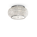 Plafoniera PASHA PL6 6-Lampadine E14 IP20, Cromo 