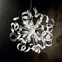 Ideal Lux Luci a sospesione VORTEX SP6 6-Lampadine E14 IP20, Argento 