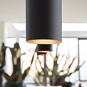 Ideal Lux Pendant luminaire LOOK SP1 SMALL, 1 flame, GU10, 50W, black