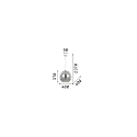 Ideal Lux Pendant luminaire NEMO RAME SP1 D40, E27, Ø 40cm, copper Ideal Lux Pendant luminaire NEMO RAME SP1 D40, E27, Ø 40cm, copper