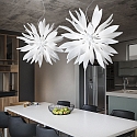 Ideal Lux Pendant luminaire LEAVES SP12, 12 flames, G9, 40W, white Ideal Lux Pendant luminaire LEAVES SP12, 12 flames, G9, 40W, white