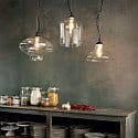 Ideal Lux Pendant luminaire BISTRO SP1 SQUARE, E27, transparent