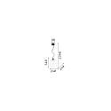 Ideal Lux Pendant luminaire BISTRO SP1 SQUARE, E27, transparent