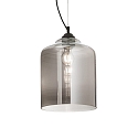 Luminaire  suspension BISTR SP1 SQUARE E27 IP20, couleurs fume, noir 