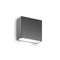 Luminaire mural dextrieur TETRIS-1 G9 IP44, anthrazit, mat, couvert de poudre, transparent