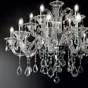 Ideal Lux Chandelier COLOSSAL SP15, 15 flames, E14, transparent