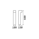 Outdoor Wegeleuchte SIRIO PT2 SMALL, 2-flammig, G9, IP44, anthrazit