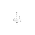 Ideal Lux Luminaire à suspension BISTRO SP1 ROUND E27 IP20, transparent