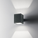 Ideal Lux Applique da esterno SNIF AP1 SQUARE G9 IP44, antracite