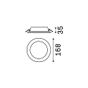 Ideal Lux Lumière de surface GROOVE ROUND Ø 16.8CM plat, rond, on/off IP20, blanche  Ideal Lux Lumière de surface GROOVE ROUND Ø 16.8CM plat, rond, on/off IP20, blanche