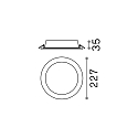 Ideal Lux Lumière de surface GROOVE ROUND Ø 22.7CM plat, rond, on/off IP20, blanche  Ideal Lux Lumière de surface GROOVE ROUND Ø 22.7CM plat, rond, on/off IP20, blanche