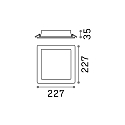 Ideal Lux Lumière de surface GROOVE SQUARE 22.7CM grand, carré IP20, blanche  Ideal Lux Lumière de surface GROOVE SQUARE 22.7CM grand, carré IP20, blanche