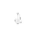 Ideal Lux Pendant luminaire KARMA BIG, E27, adjustable height up to 135cm, chrome / white etched glass Ideal Lux Pendant luminaire KARMA BIG, E27, adjustable height up to 135cm, chrome / white etched glass