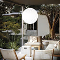 Ideal Lux Apparecchio a sospensione per esterni SOLE Ø 40CM a forma di balla E27 IP44, opale bianco dimmerabile