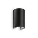 Luminaire mural dextrieur APOLLO haut bas IP44, noir mat