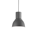 Pendant luminaire BREEZE SMALL,  23.5cm, E27, adjustable height, anthracite / white enamelled