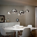 Ideal Lux Pendant luminaire NEMO PLUS, 5 flames, 107 x 60cm, E27, nuanced chrome Ideal Lux Pendant luminaire NEMO PLUS, 5 flames, 107 x 60cm, E27, nuanced chrome