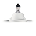 Recessed luminaire SAMBA ROUND, IP20, GU10, plaster, paintable, opening Ø 9cm