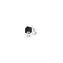 Downlight MOOD SQUARE QPAR111, 15x15cm, incl. GU10 50W 2700K, pivotable